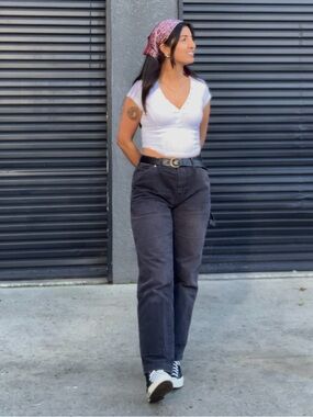 BDG Washed Black Denim Jeans